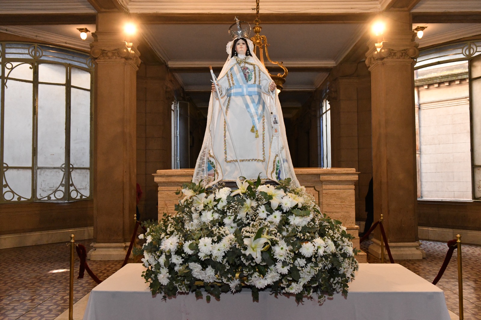 La Virgen de la Merced visita la Casa de Gobierno en el marco de las fiestas patronales